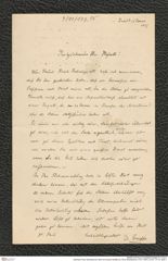 Nachlass Franz Steindachner, Brief von Eduard Graeffe an Franz Steindachner (13.01.1897), Inv.Nr. 173.15, Seite 1